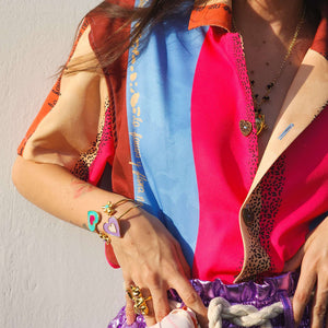 CAMISA ONDAS ROSADAS