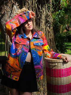 CHAQUETA DENIM CAÑO CRISTALES